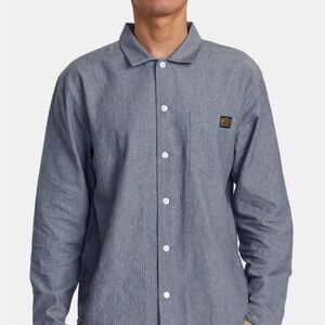 RVCA NWT DAYSHIFT STRIPE II L/S SHIRT Size M